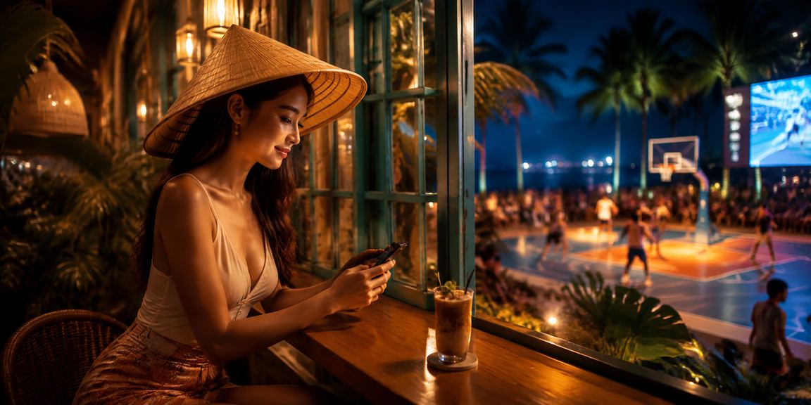 Người hâm mộ thể thao tại Phú Quốc theo dõi cá cược bóng rổ trực tuyến